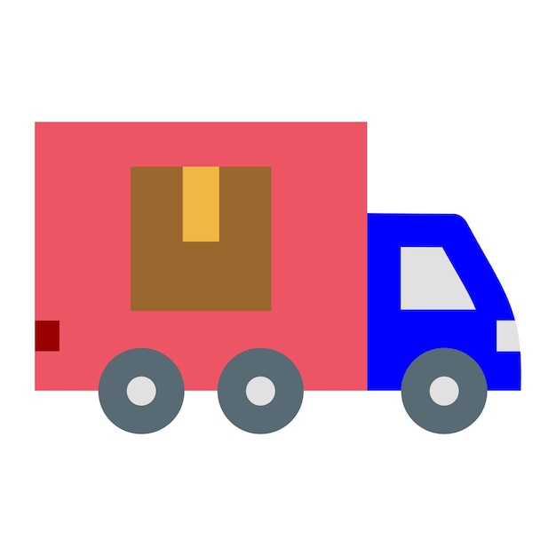 Vectorontwerp Delivery Truck Icon Style