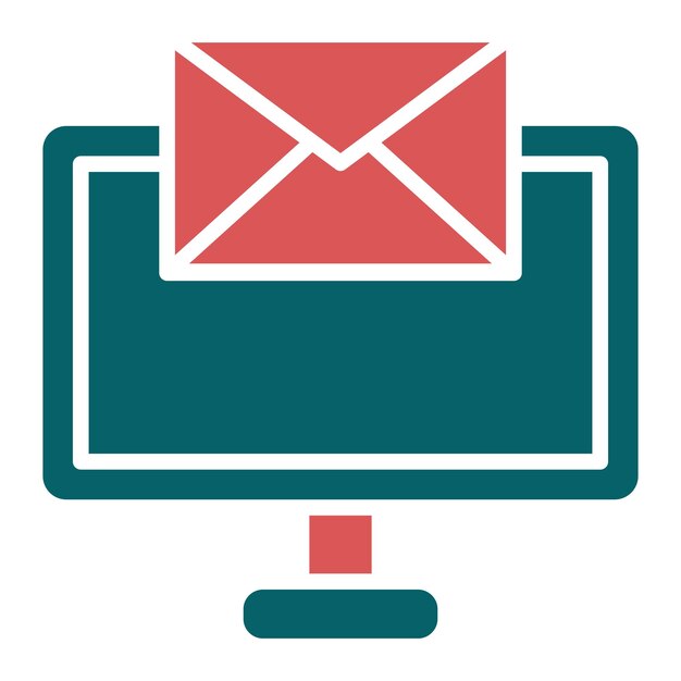 Vectorontwerp Desktop Messaging Icon Style