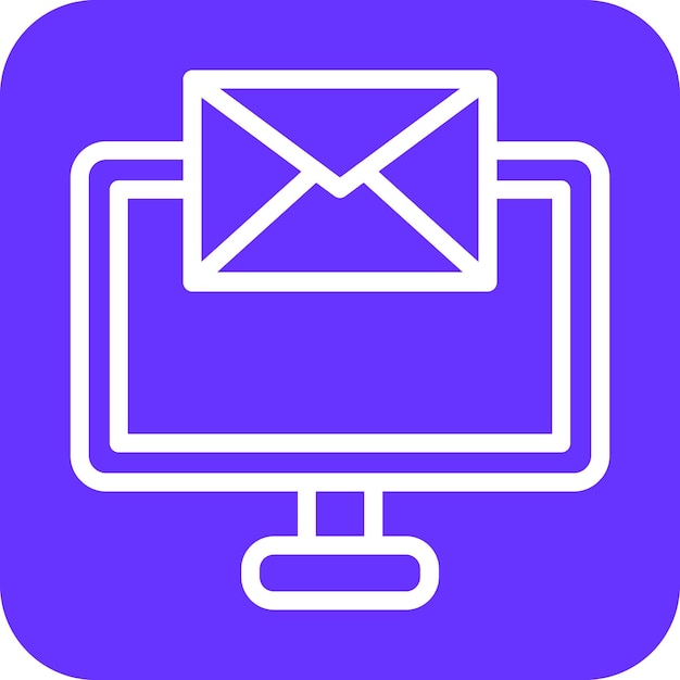 Vectorontwerp Desktop Messaging Icon Style