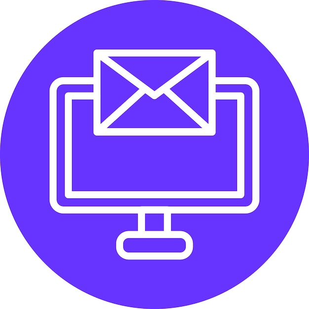 Vectorontwerp Desktop Messaging Icon Style