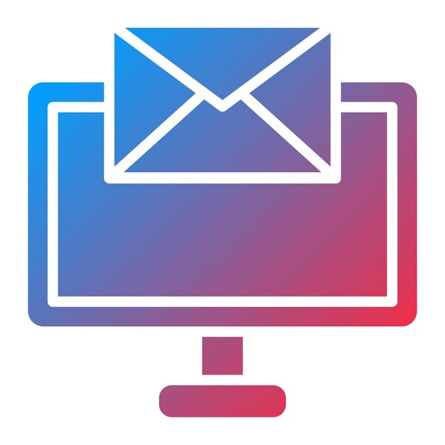 Vectorontwerp Desktop Messaging Icon Style