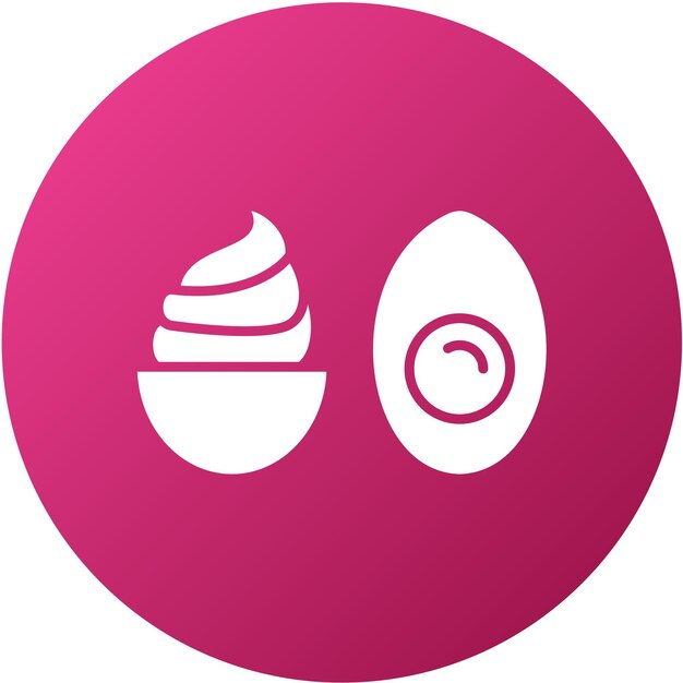 Vectorontwerp Deviled Eggs Icon Style
