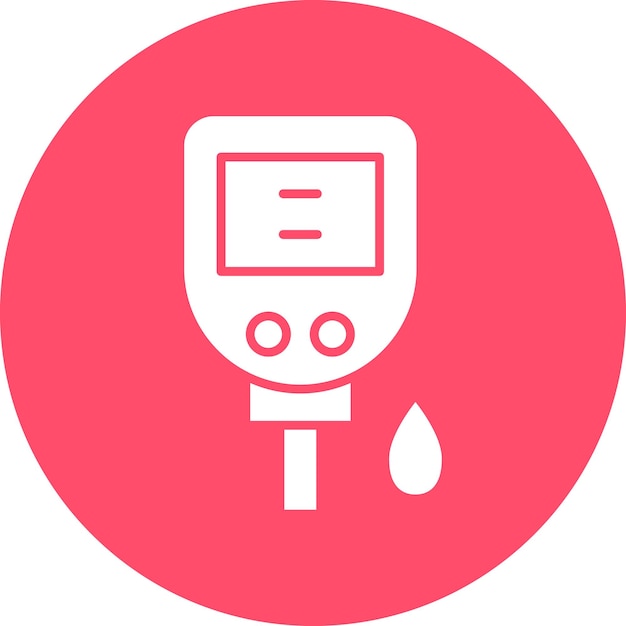 Vector vectorontwerp diabetes test icon style