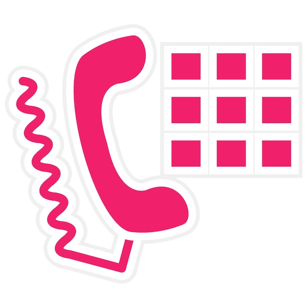 Vectorontwerp Dial Icon Style