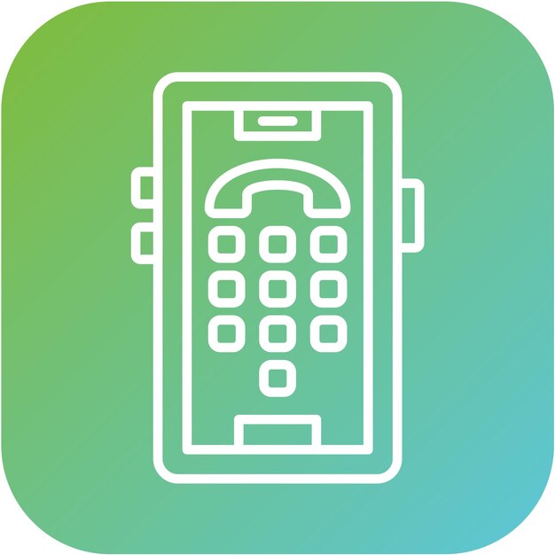 Vectorontwerp Dial Pad Icon Style