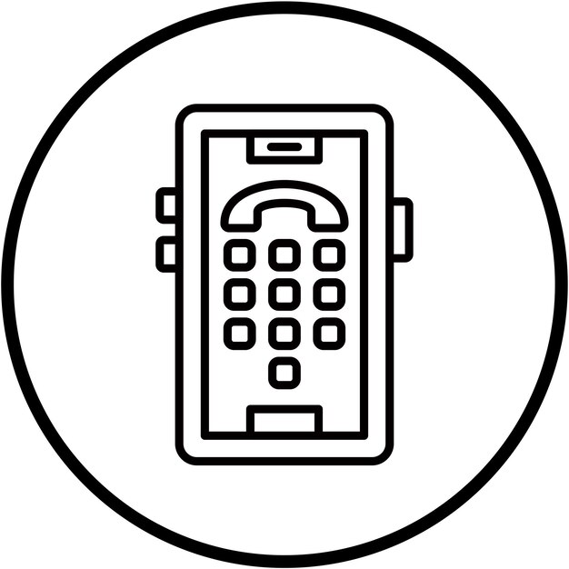Vectorontwerp Dial Pad Icon Style