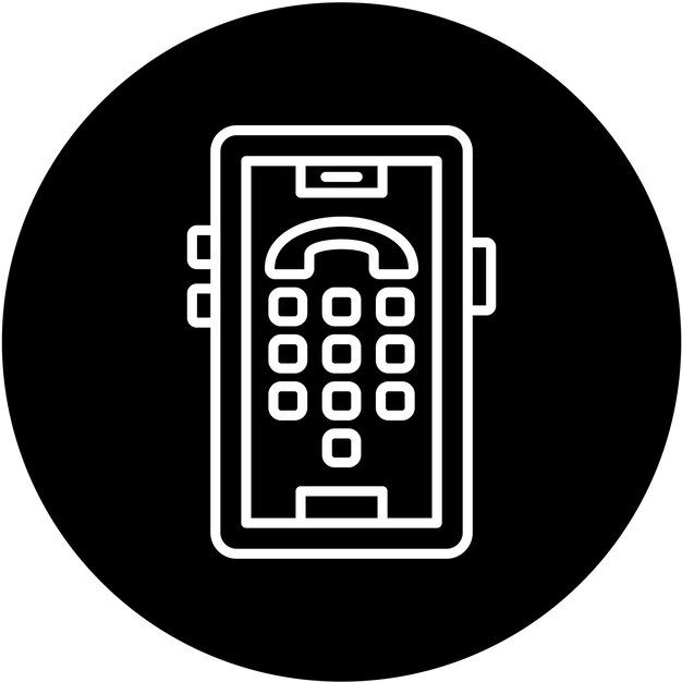 Vectorontwerp Dial Pad Icon Style