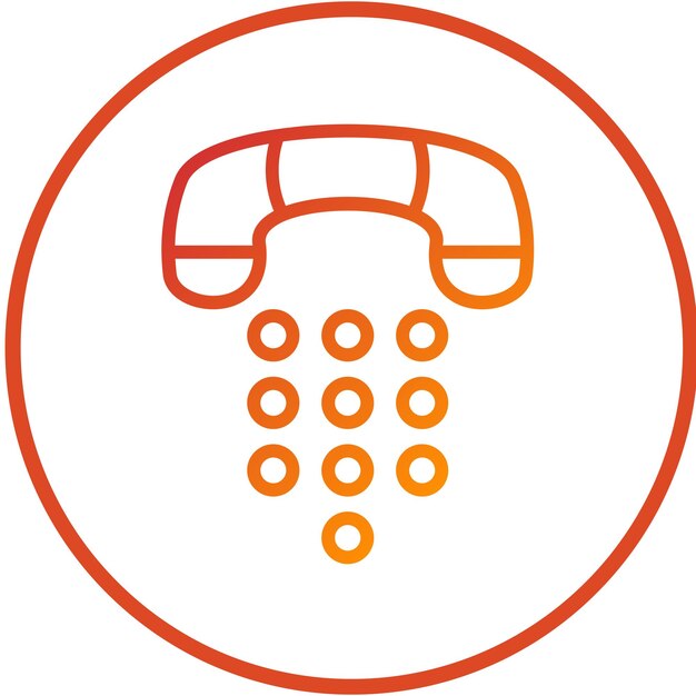 Vectorontwerp Dialpad Icon Style