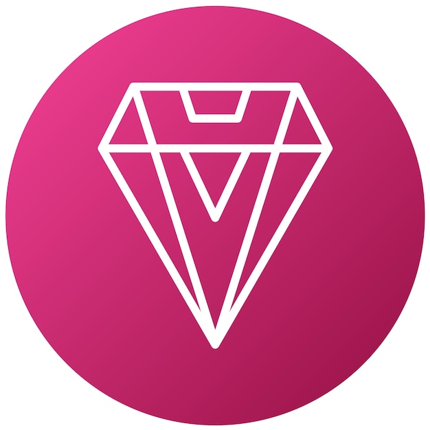 Vector vectorontwerp diamant icon stijl