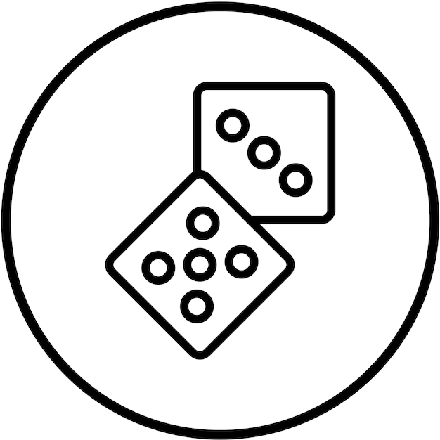 Vectorontwerp Dice Icon Style