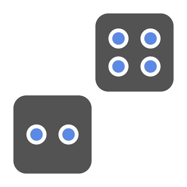 Vector vectorontwerp dice icon style