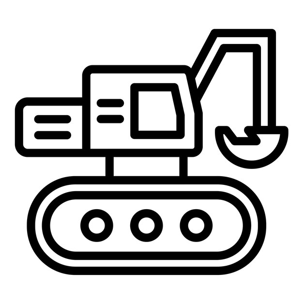 Vectorontwerp Digger Icon Style