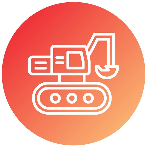 Vectorontwerp Digger Icon Style