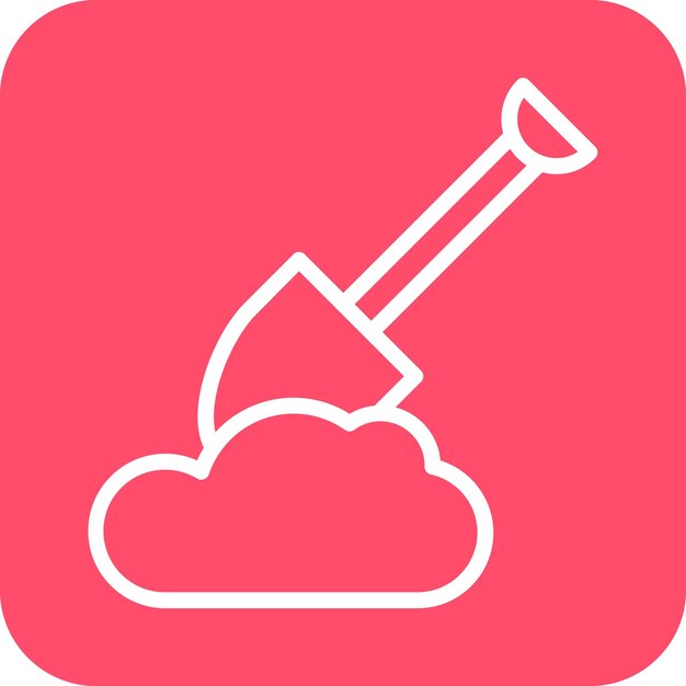 Vectorontwerp Digging Icon Style