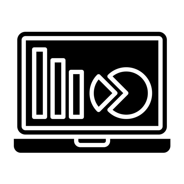 Vectorontwerp Digitale analyse Icon stijl