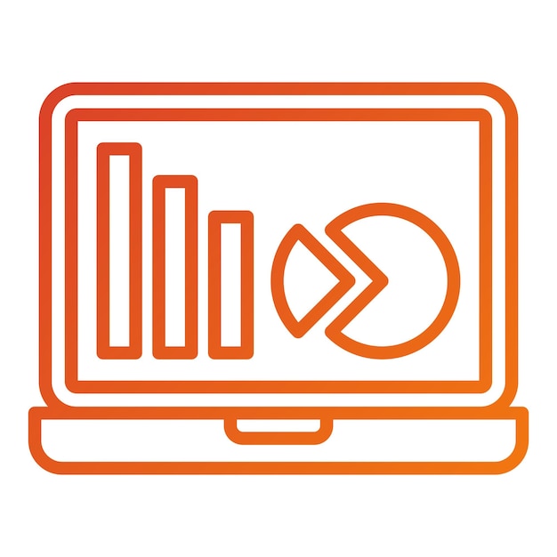 Vectorontwerp Digitale analyse Icon stijl