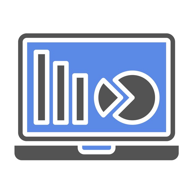 Vectorontwerp Digitale analyse Icon stijl