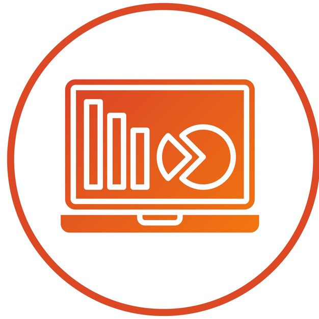 Vectorontwerp Digitale analyse Icon stijl