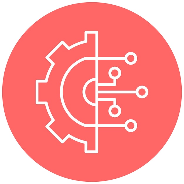 Vectorontwerp Digitale Transformatie Icon Stijl