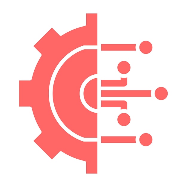 Vectorontwerp Digitale Transformatie Icon Stijl