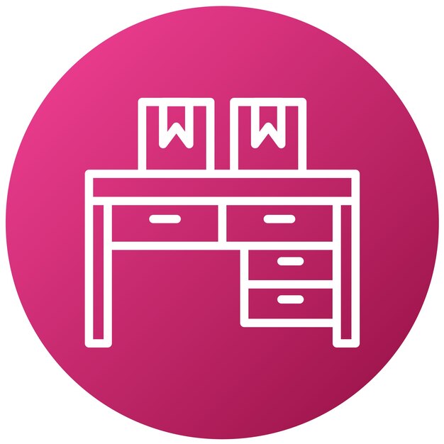 Vectorontwerp Dispatch Desk Icon Style