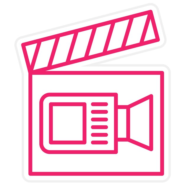 Vectorontwerp Documentary Icon Style