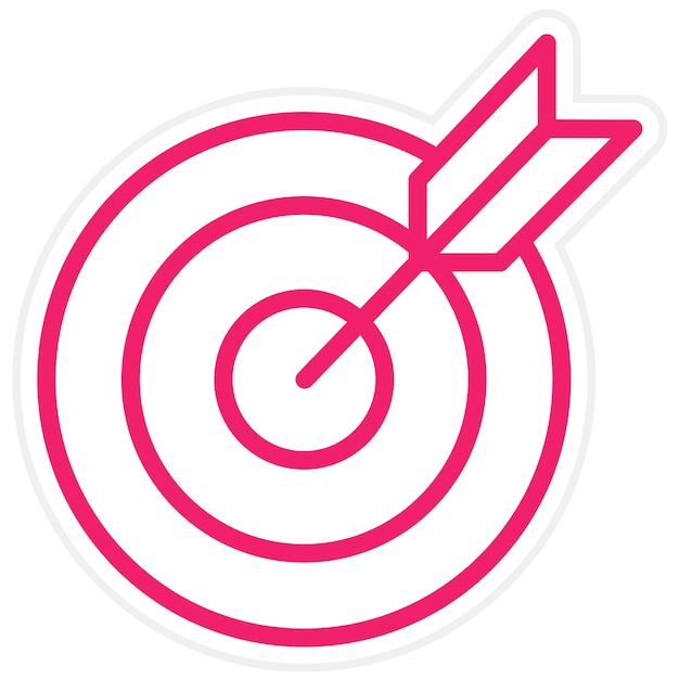 Vectorontwerp Doel Icon Stijl