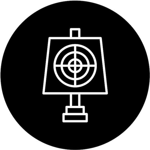 Vectorontwerp Doel Icon Stijl