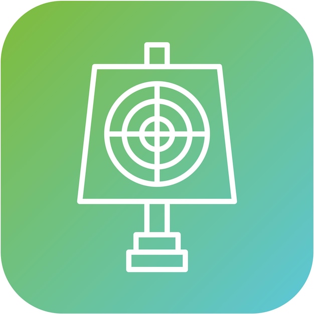 Vectorontwerp Doel Icon Stijl