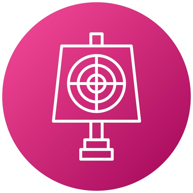Vectorontwerp Doel Icon Stijl