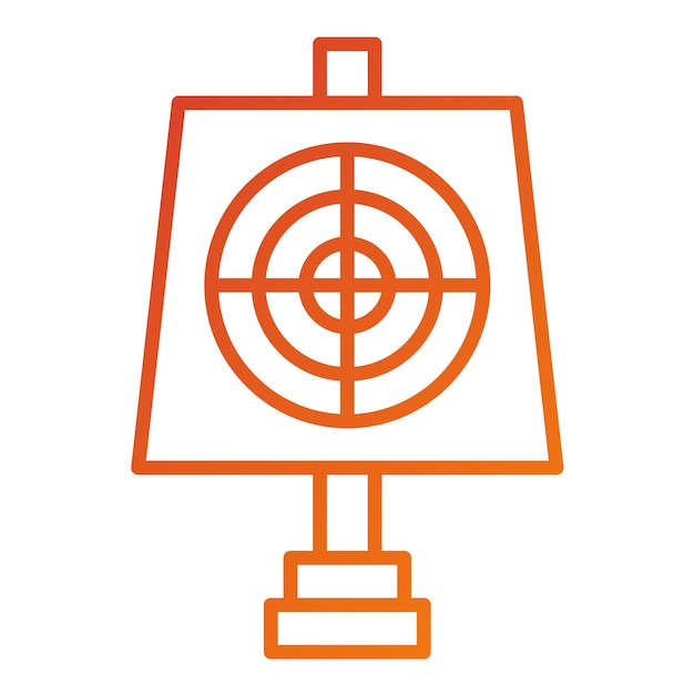 Vectorontwerp Doel Icon Stijl