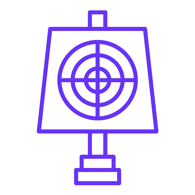 Vectorontwerp Doel Icon Stijl