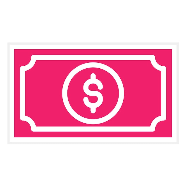 Vector vectorontwerp dollar bills icon style