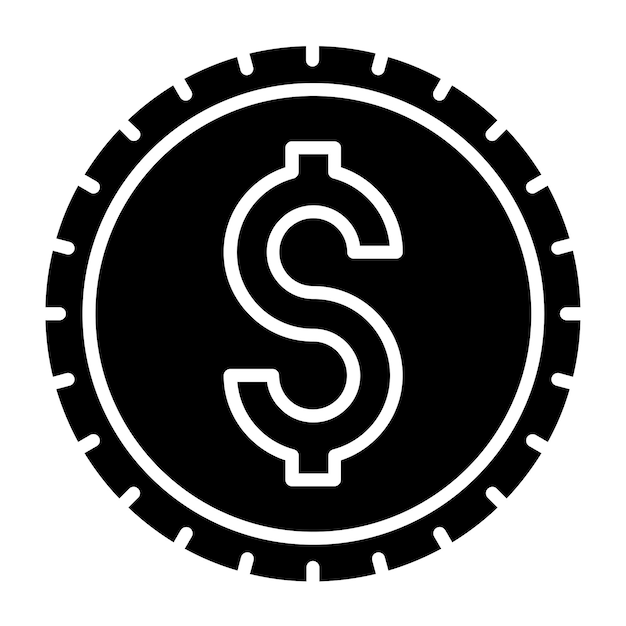 Vector vectorontwerp dollar icon style