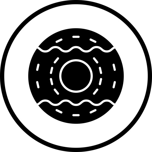 Vector vectorontwerp donut icon style