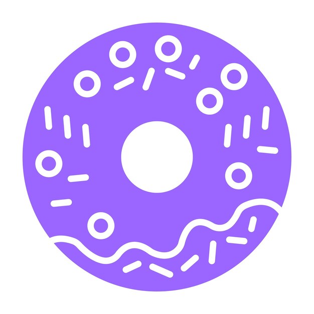 Vectorontwerp Donut Icon Style
