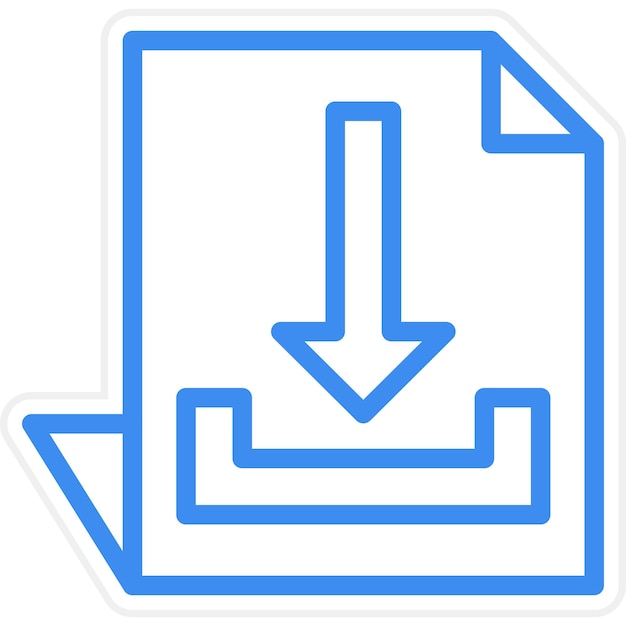 Vector vectorontwerp download file icon style