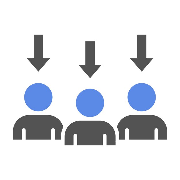Vectorontwerp Downsizing Icon Style