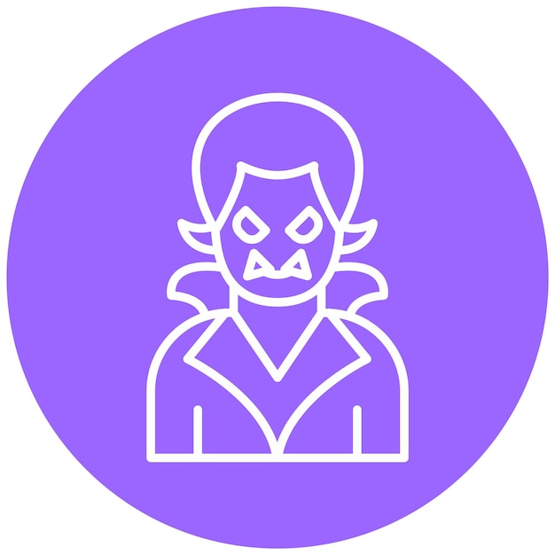 Vectorontwerp Dracula Icon Style