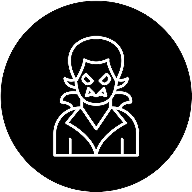 Vectorontwerp Dracula Icon Style