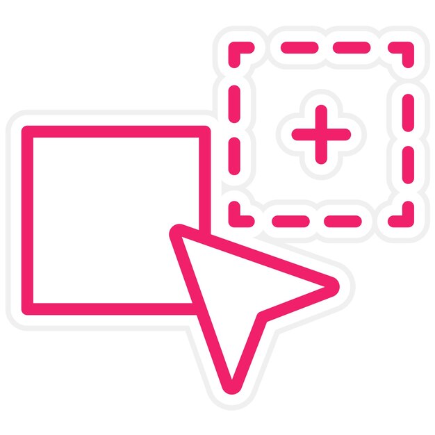Vectorontwerp Drag-Drop Icon Stijl