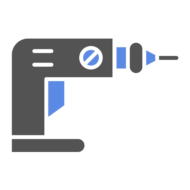 Vector vectorontwerp drill icon style