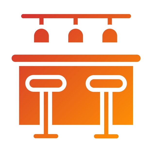 Vectorontwerp Drink Table Icon Style