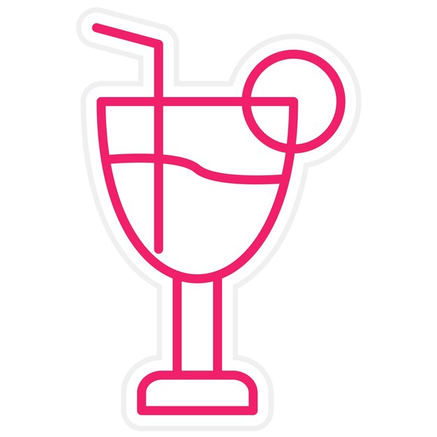 Vectorontwerp Drinking Icon Style