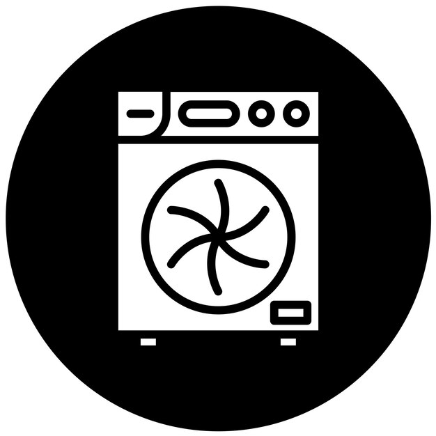 Vectorontwerp droger icoon stijl