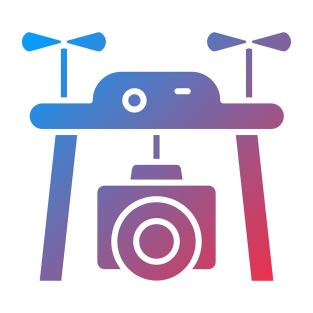 Vectorontwerp Drone Camera Icon Style