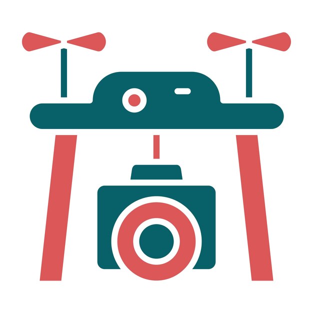 Vectorontwerp Drone Camera Icon Style
