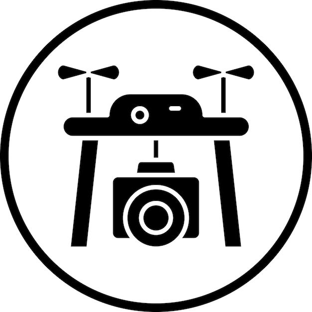 Vectorontwerp Drone Camera Icon Style