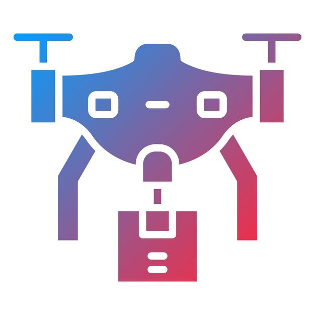 Vectorontwerp Drone Delivery Icon Style