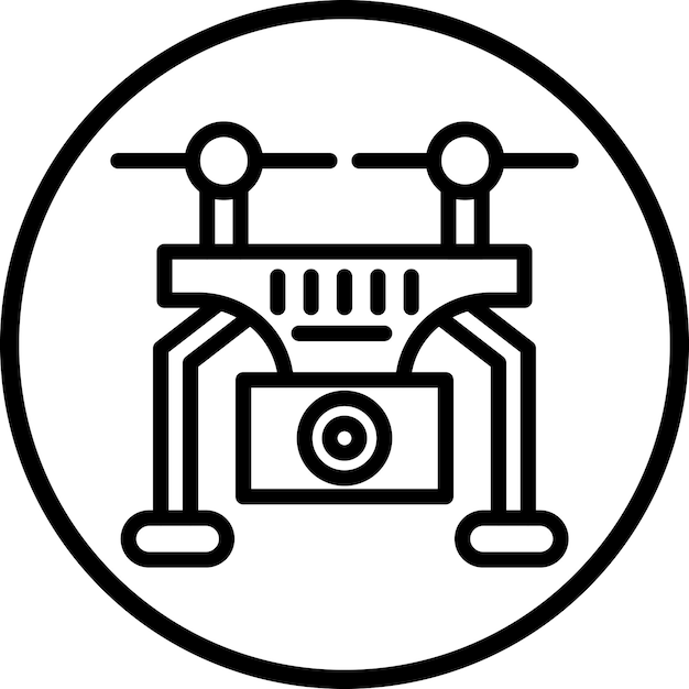 Vectorontwerp Drone Icon Style